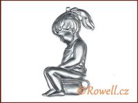 ST5 WC panenka stříbrná rowell