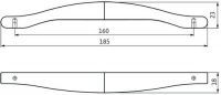 14233 - úchytka 160 mm, antracit lesk 12