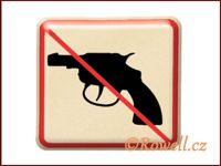 NZ 'Zákaz zbraň' /zlatá/ rowell