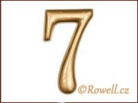 C2 Čísélko zlaté '7' rowell