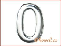 C53 Číslice 53mm stříb.'0' rowell