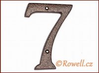 C4 Číslo 145mm kom.měď '7' rowell