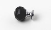 81045 - knopka 25mm crystal Black