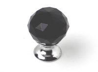 81045 - knopka 25mm crystal Black