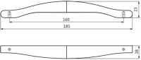 14233 - úchytka 160 mm, antracit lesk 12