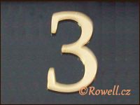 C5 Čísélko zlaté '3' rowell