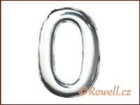 C53 Číslice 53mm stříb.'0' rowell
